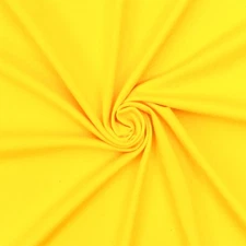 Super Yellow Famous Maker Solid Stretch Tricot Yoga Swimwear Knit Fabric