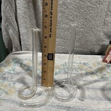 VTG Test Tube Propagation Clear Glass Bud Vase Flower Vases Heart Double Round