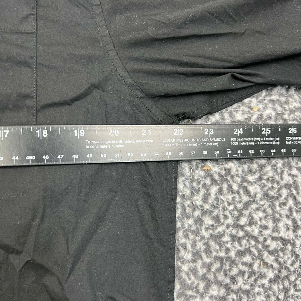 Camisa Kr3w Hombre Grande Negra En Blanco Abotonada Manga Larga Cuello L Foto 4 de 4