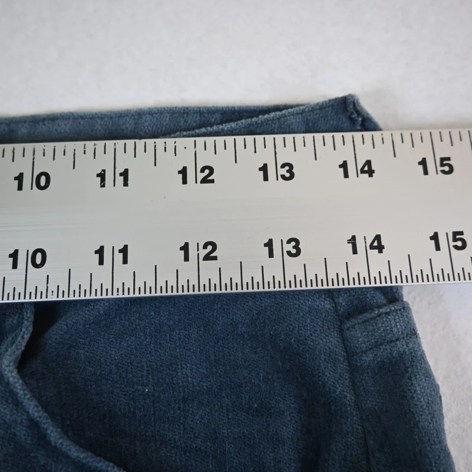 Pantalones informales Lee de colección hechos en EE. UU. 28x32 azul terciopelo corte bootcut 5 bolsillos años 80 90 Foto 2 de 4