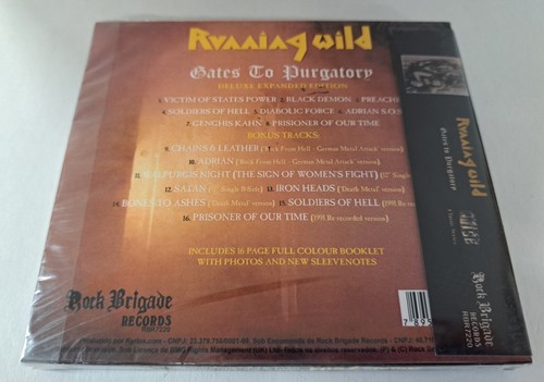 Running Wild Gates To Purgatory Deluxe Edition New CD + Bonus Tracks Power Metal - Imagen 2 de 2