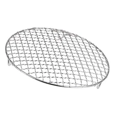 8.3-inch x 0.79-inch Stainless Steel Grill Rack with Legs for Cooking