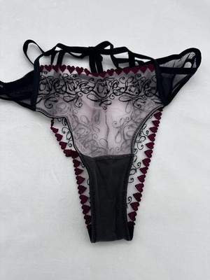   Victoria's Secret  MEDIUM HIGH-WAIST Panty LOVE LETTERS  EMBROIDERED
