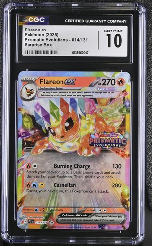 Flareon ex graded CGC 10 for sale on eBay