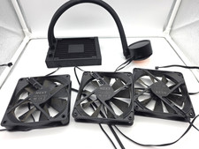 NZXT - Kraken 120 RGB CPU Liquid Cooler RL-KR120-B1 - Black W-3 Fans UNTESTED