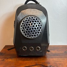 Little Pet Boss Cat Carrier Backpack with multiple covers Black