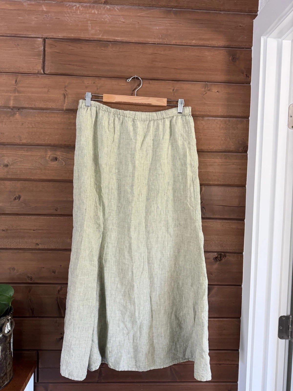 FLAX by Jeanne Engelhart Linen Skirt Size M Elastic Loose Waist Midi Lagenlook
Opens in a new window