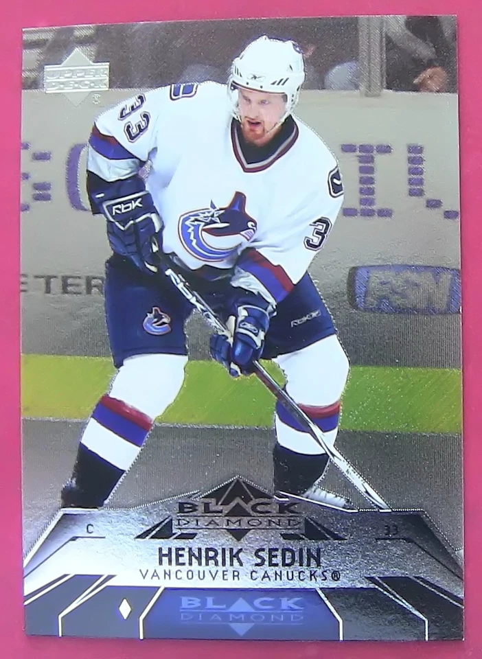 HENRIK SEDIN, 2007-08 UPPER DECK BLACK DIAMOND #77 - Image 2 of 3