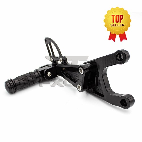 CNC Front Rear Rearsets Foot Pegs Pedal For Benelli TNT125 TNT135 2016-2019 BLK - Picture 13 of 16