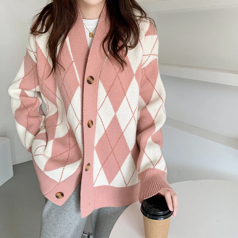 Ladies argyle sweater clearance uk