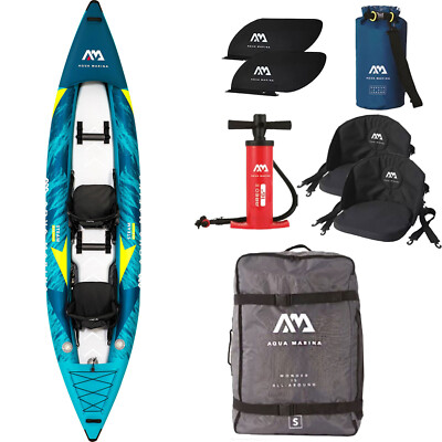 Aqua Marina Steam 412 Kayak Kajak Wildwasserkajak Freizeit Blau 2 Personen 2022