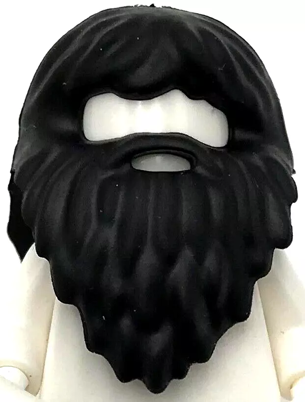 Lego New Black Minifigure Hair Beard Giant Hagrid Hair Piece