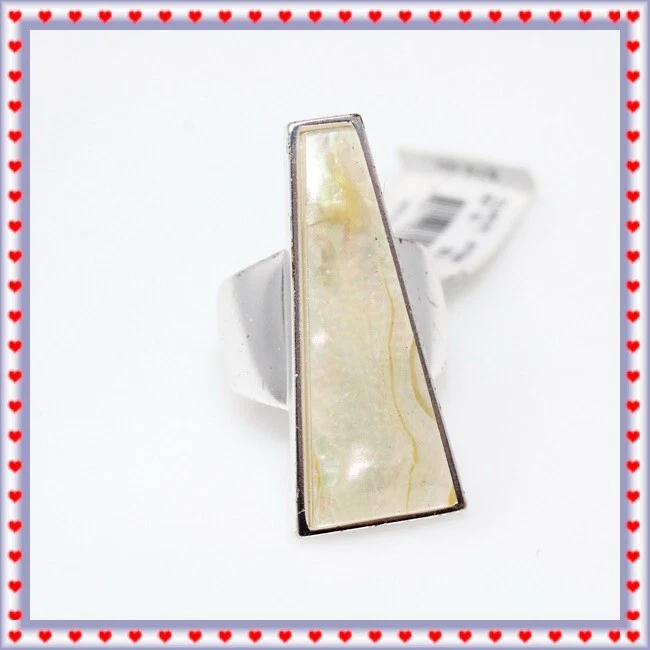 Anillo Kendra Scott Silver Collins grande llamativo talla 7 Foto 2 de 4