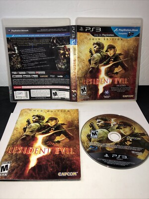 Resident Evil 5 Gold Edition PS3 PlayStation 3 Complete CIB TESTED WORKS CAPCOM