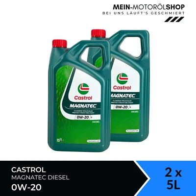 Olio motore Castrol Magnatec Diesel 0W-20 Ford WSS-M2C952-A1 2x5 litri = 10 litri