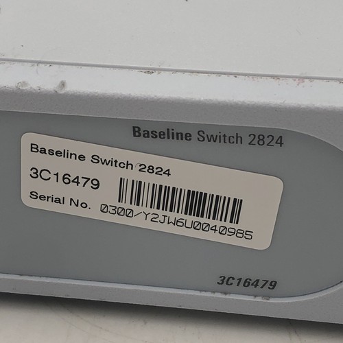 3COM Baseline Switch 2824 3C16479 24-port Unmanaged 100/1000 SWITCH PARTS REPAIR - Picture 3 of 15