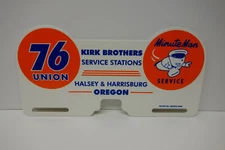 UNION 76 MINUTE MAN LARGE 5" X 10" LICENSE PLATE TOPPER! COLORFUL!