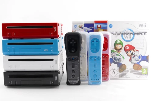 Nintendo Wii Konsole + 2 in 1 Remote Motion Plus Controller NEU mit Spiele-Wahl
