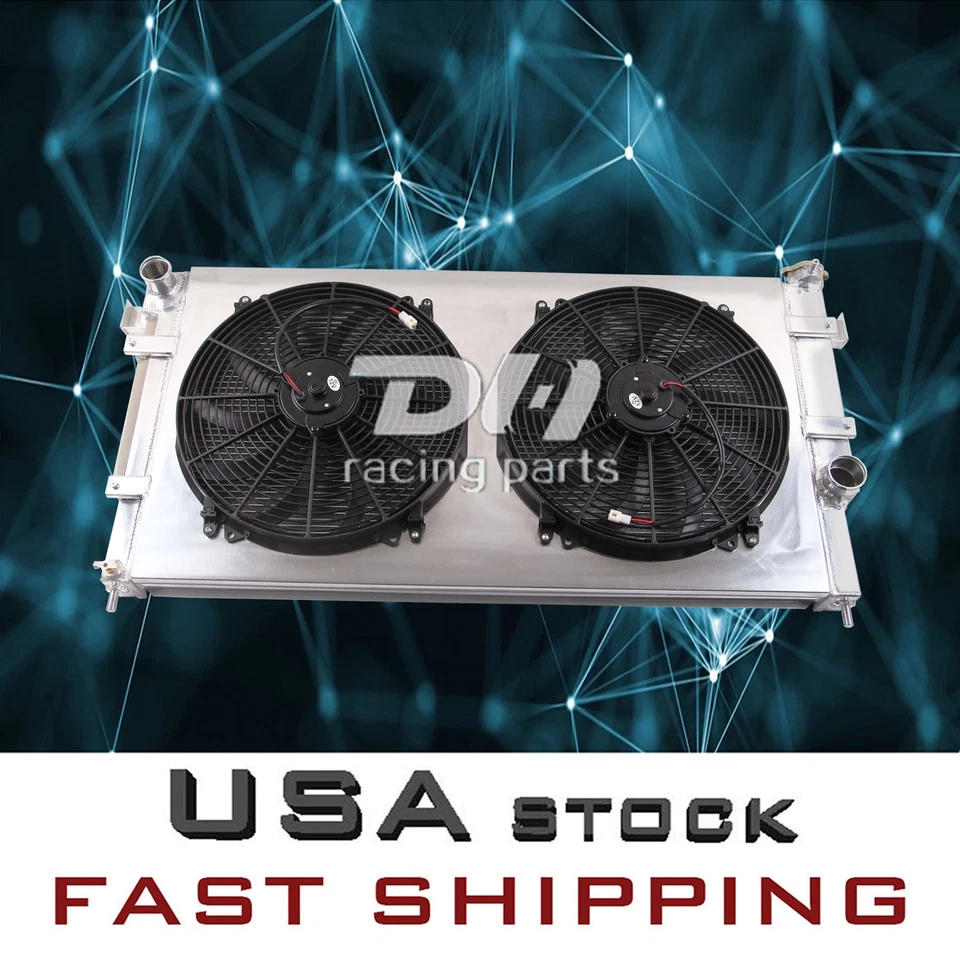Radiador de aluminio de 4 filas CC1553 para Dodge Ram 2500 3500 1994-2002 5,9 L DH Racing Foto 3 de 4