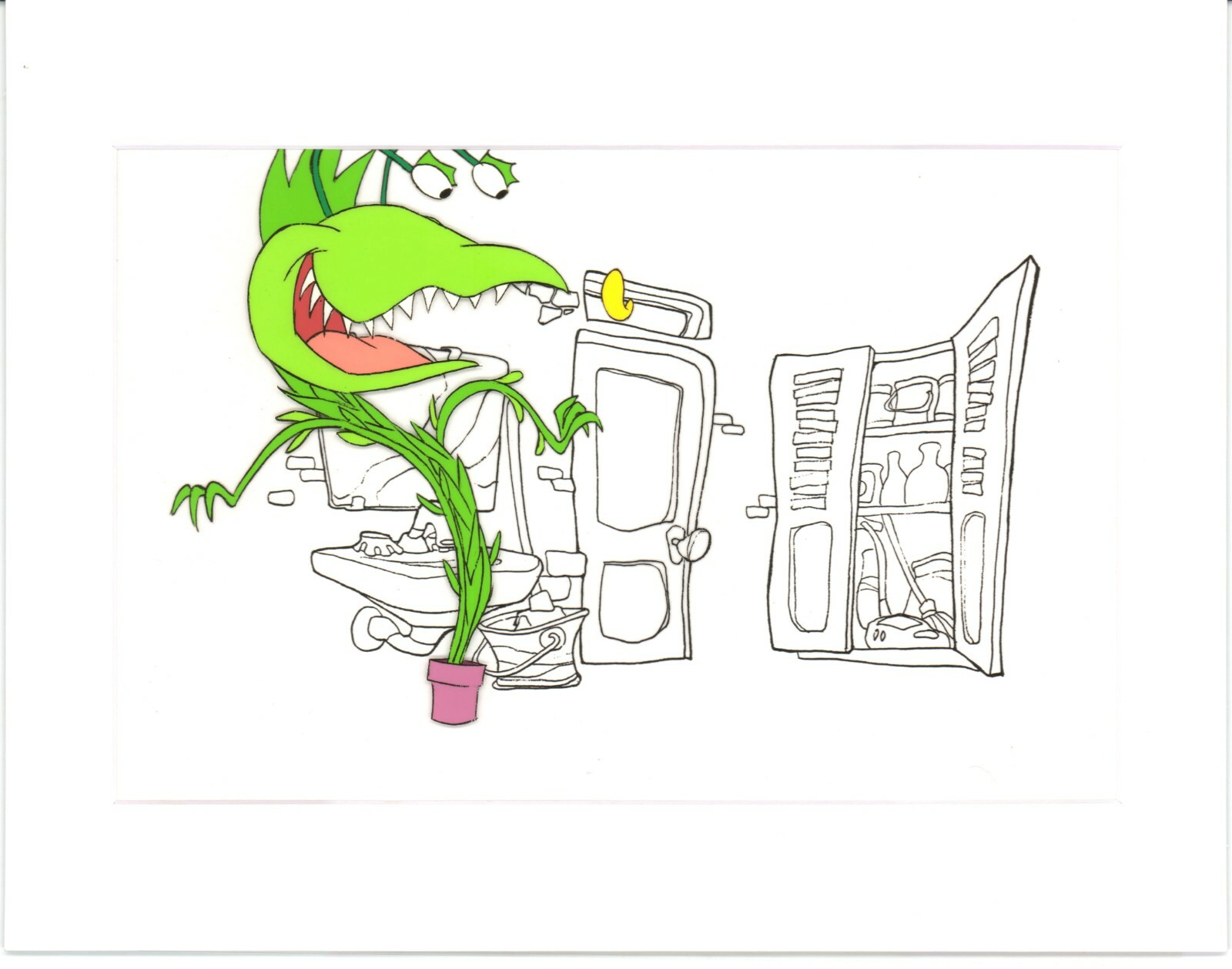 Little Shop of Horrors Junior Monster Marvel Production Animation Cel 1991 b5588