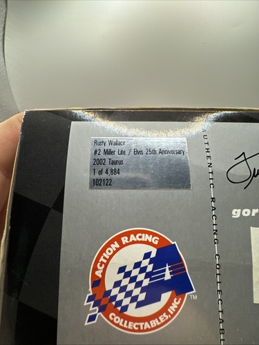 Action Clear Rusty Wallace #2 Miller lite Elvis 25th anniversary 2002 Taurus... - Picture 5 of 23