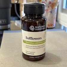 Natures Sunshine Safflowers, Traditional Cardiovascular Support, 100 Capsules
