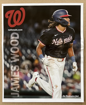 Washington Nationals Poster 2025 JAMES WOOD 9''X 11'' BY Washington Post