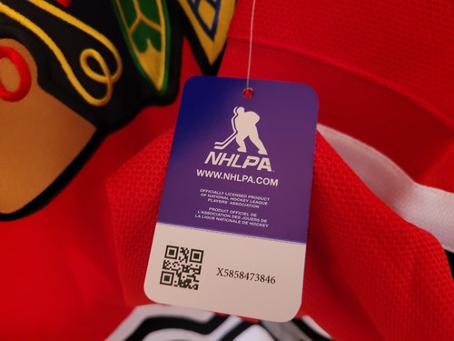 Neu mit Etikett Vintage Chicago Blackhawks Reebok NHL Trikot Herren XL Brandon Saad UVP $ 215 - Bild 10 von 17