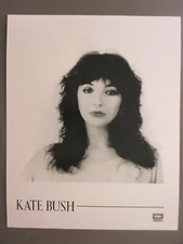 Kate Bush black & white 8 X 10 glossy promo photo Head Shot !