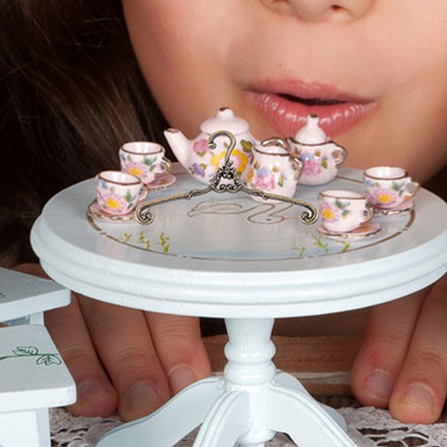 15 Pcs Retro -Kleidungsständer Puppenhaus-Aufhänger Mini-Kleiderbügel-Dekore - Bild 5 von 12