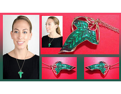 Lord Of The Rings Hobbit Frodo Legolas Aragon ELVEN LEAF BROOCH
