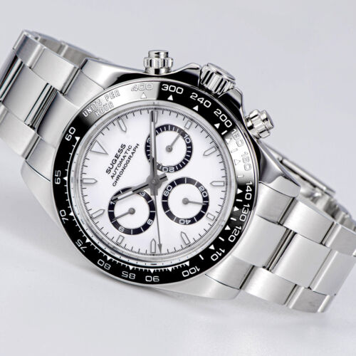 Sugess Chrono Racing High Beat 28,800 Bph Chronograph Mens Watch S418-2.002.S - Picture 1 of 15
