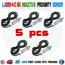 5pcs LJ12A3-4-Z/BX Inductive Proximity Sensor Detection Switch NPN DC6-36V USA