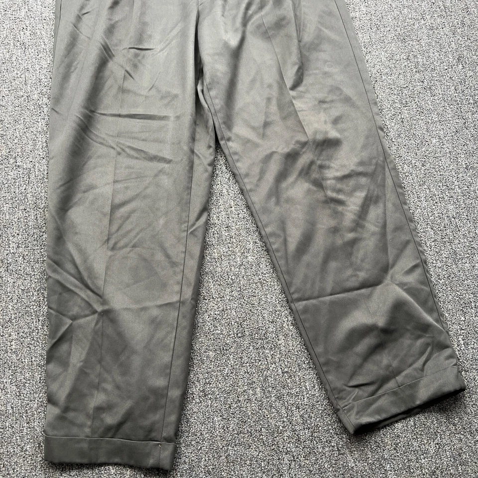 Pantalones Van Heusen 36x32 Para Hombre Verde Traje Pantalones Vestido Pantalones Elegante Pantalón Foto 2 de 4