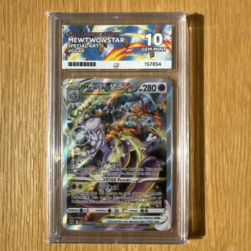 Pokémon TCG Mewtwo VSTAR GG44/GG70 Crown Zenith Galarian Gallery Ace 10