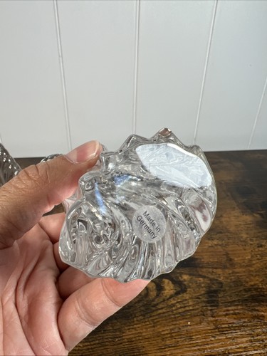 Crystal Mother Mary & Joseph figurines Germany Lead Christmas - Picture 3 of 6
