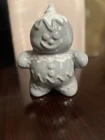 Hull Pottery Gray Gingerbread Man Bank- Gray- White Drip