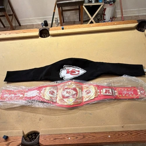 Kansas City Chiefs Signed Championship Title Belt NFL Autographed