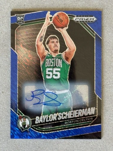 Baylor Scheierman Auto RC 2024-25 Prizm Black FOTL Blue Shimmer Prizms #/25