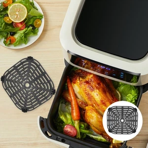 6QT Air Fryer Cooking Crisper Tray Nonstick Carbon Steel Replacement Plate