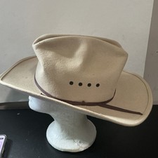 Dorfman Pacific 100 Wool Hat Made In USA X-LARGE BENT Stained