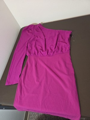 Mainstrip Main Strip Juniors Large One Shoulder Mini Dress New Party 80s Revival