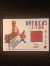 2022 Panini Chronicles - America's Pastime Swatches Joan Adon #APS-JA (MEM, RC)