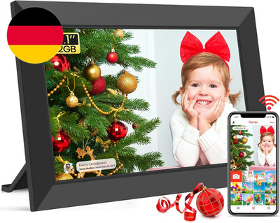 Frameo WLAN Digitaler Bilderrahmen 10,1 Zoll, HD 1280 * 800 IPS Touchscreen Elek