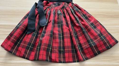 RALPH LAUREN Girls Sz 12 Red Plaid Taffeta Formal Party Christmas Holiday Dress - Picture 3 of 19