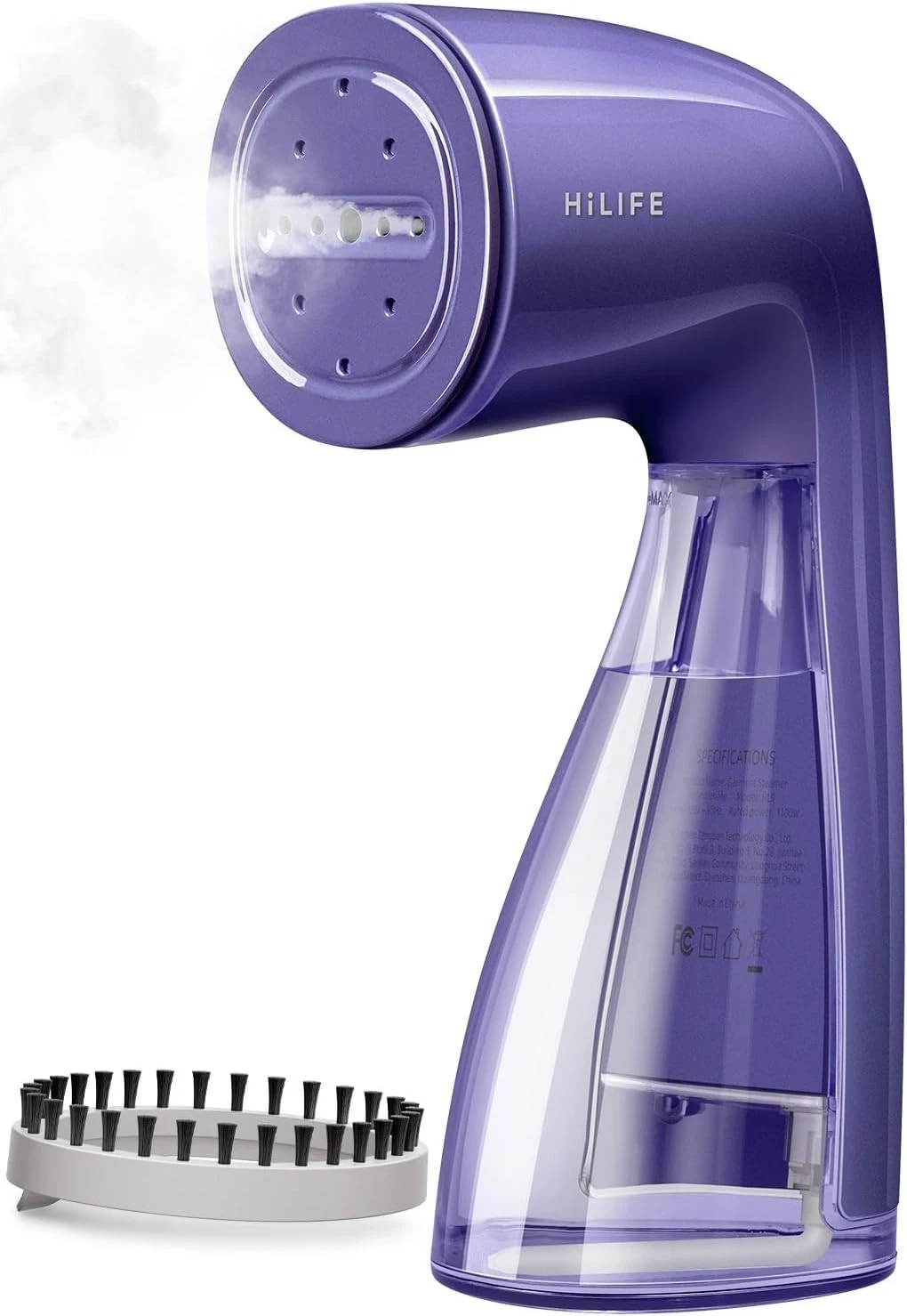 Steamer for Clothes, Handheld Clothes Steamer with Large 300ml Tank 1100W Purple