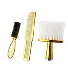 3x/Set Hairdressings Brush Set Hair Comb Neck Duster Brush Hair Clean Brush