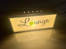 Vintage Todd Oldham Light Box Lounge Sign (MCM Style) Bar Sign Martini 12"