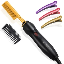 Ceramic Hair Straightener Comb Hot Pressing Brush /Electric Heating Smoothing To