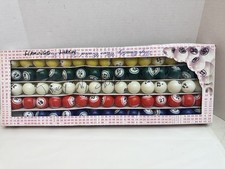 Vintage Hayes Bingo Balls Quality COLORFUL With Box incomplete